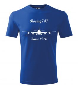 Boeing 747, Since 1970 Tričko, modré