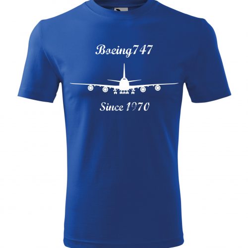 Boeing 747, Since 1970 Tričko, modré