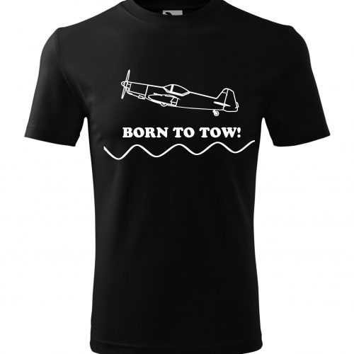 Tričko Born to Tow, černé