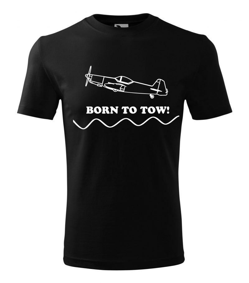Tričko Born to Tow, černé