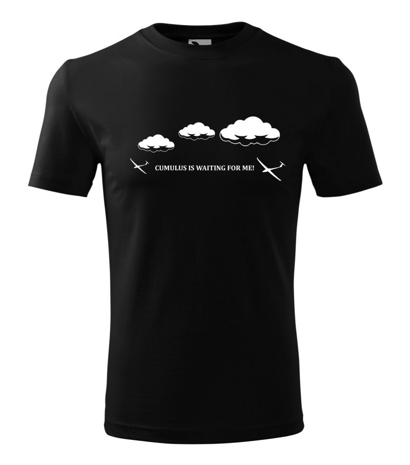 Tričko Cumulus is Waiting For Me! - černé