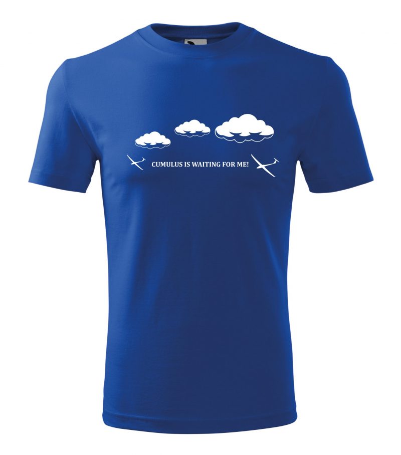 Tričko Cumulus is Waiting For Me! - modré