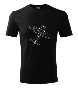 Extra 300, letecké tričko černé