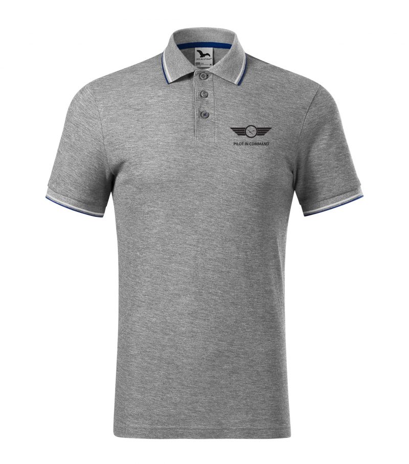 Aerostyle Elegance, letecké polo tričko šedé