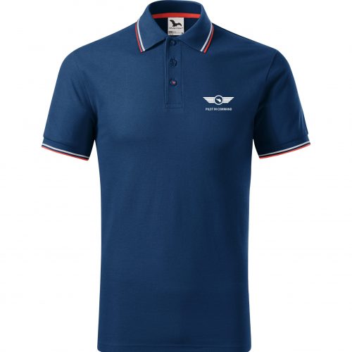 Aerostyle Elegance, letecké polo tričko modré