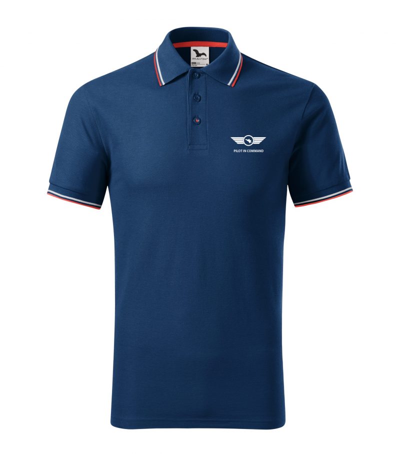 Aerostyle Elegance, letecké polo tričko modré