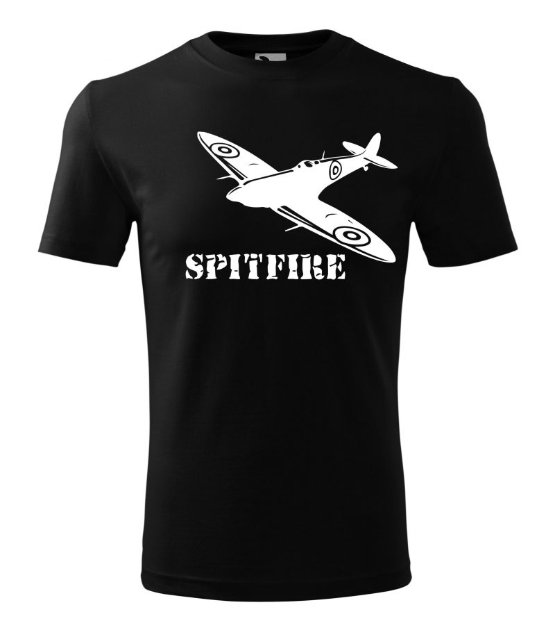 Spitfire tričko černé